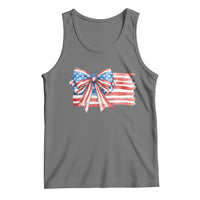 Patriotic American Flag Bow Tank Top Gift For Women