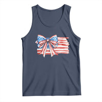 Patriotic American Flag Bow Tank Top Gift For Women