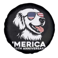Merica Golden Retriever Lover Spare Tire Cover 250th Anniversary Gift