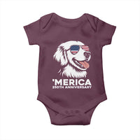 Merica Golden Retriever Lover Baby Onesie 250th Anniversary Gift