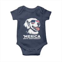 Merica Golden Retriever Lover Baby Onesie 250th Anniversary Gift