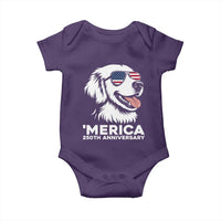 Merica Golden Retriever Lover Baby Onesie 250th Anniversary Gift