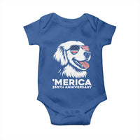 Merica Golden Retriever Lover Baby Onesie 250th Anniversary Gift
