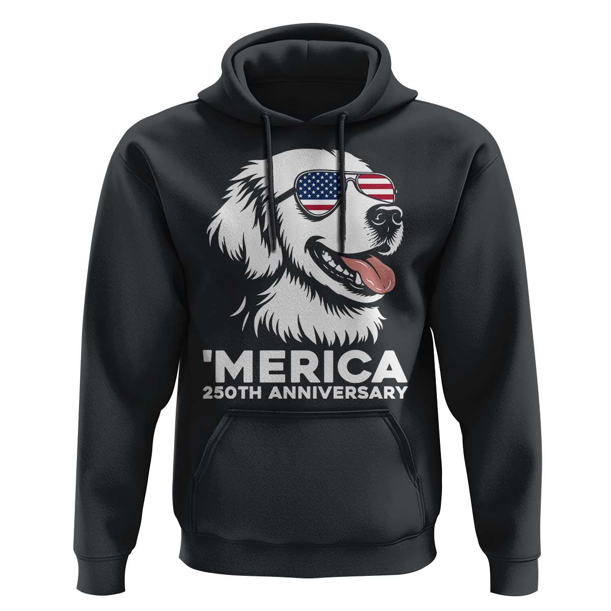Merica Golden Retriever Lover Hoodie 250th Anniversary Gift
