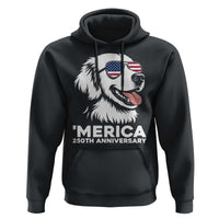 Merica Golden Retriever Lover Hoodie 250th Anniversary Gift