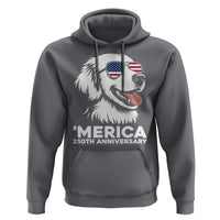 Merica Golden Retriever Lover Hoodie 250th Anniversary Gift