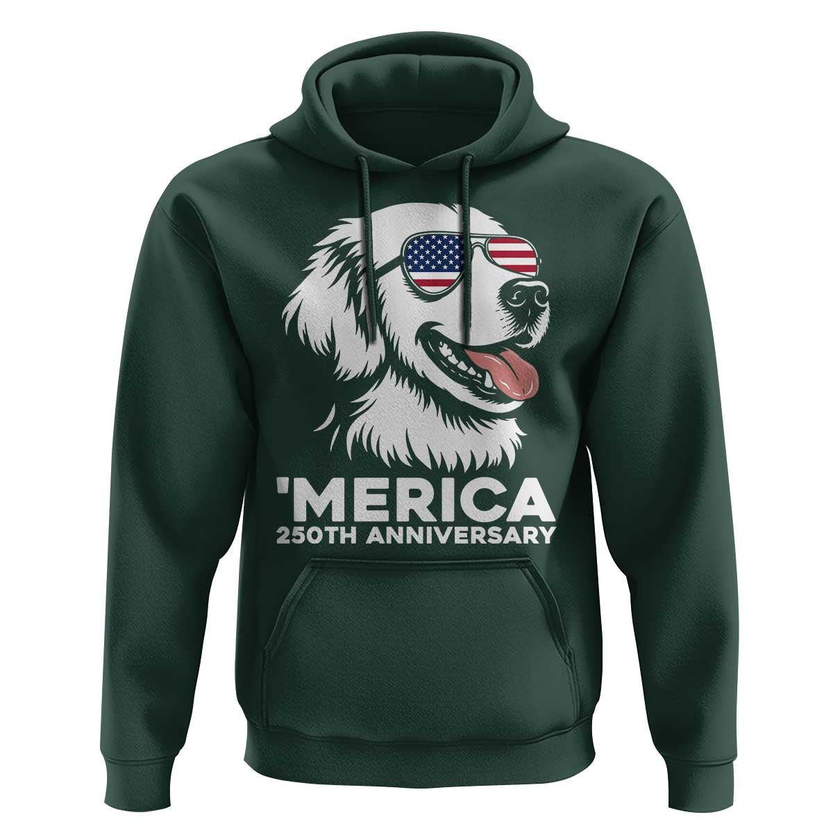 Merica Golden Retriever Lover Hoodie 250th Anniversary Gift