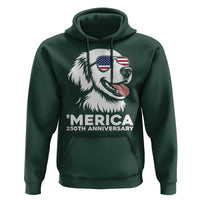 Merica Golden Retriever Lover Hoodie 250th Anniversary Gift