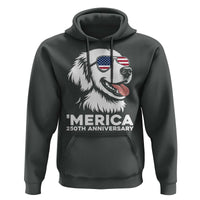 Merica Golden Retriever Lover Hoodie 250th Anniversary Gift
