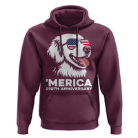 Merica Golden Retriever Lover Hoodie 250th Anniversary Gift