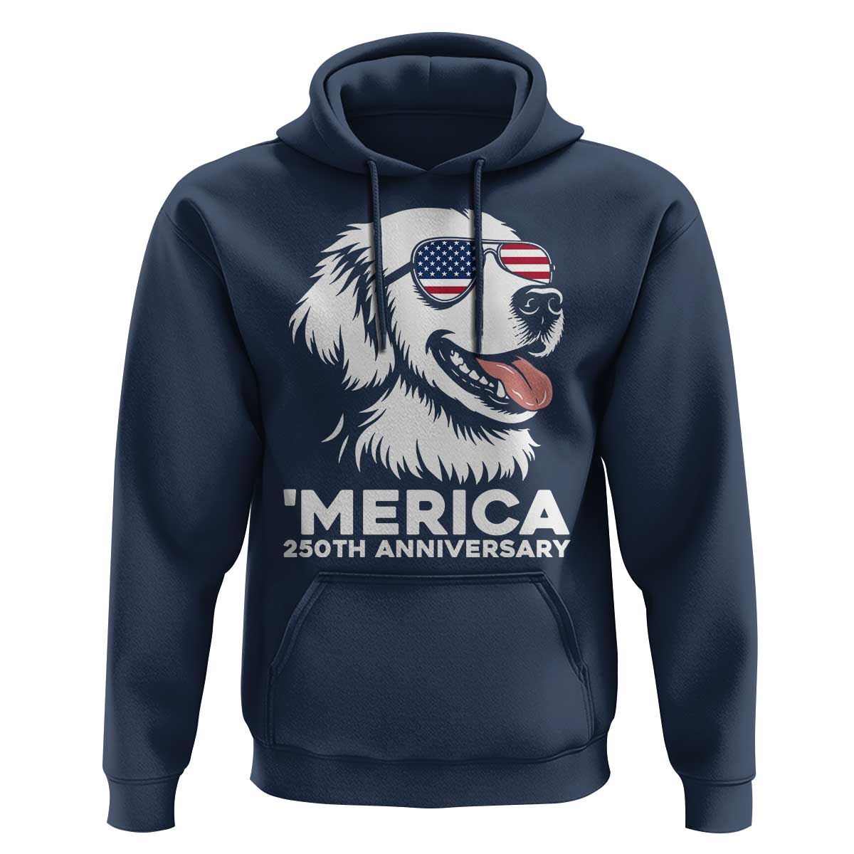 Merica Golden Retriever Lover Hoodie 250th Anniversary Gift