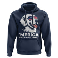 Merica Golden Retriever Lover Hoodie 250th Anniversary Gift