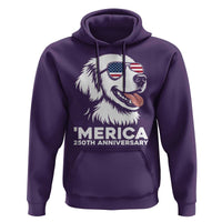 Merica Golden Retriever Lover Hoodie 250th Anniversary Gift