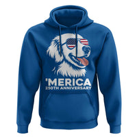 Merica Golden Retriever Lover Hoodie 250th Anniversary Gift