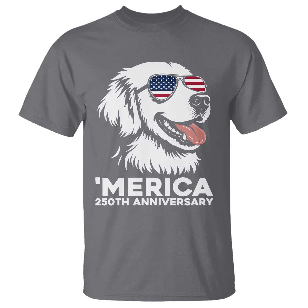 Merica Golden Retriever Lover T Shirt 250th Anniversary Gift