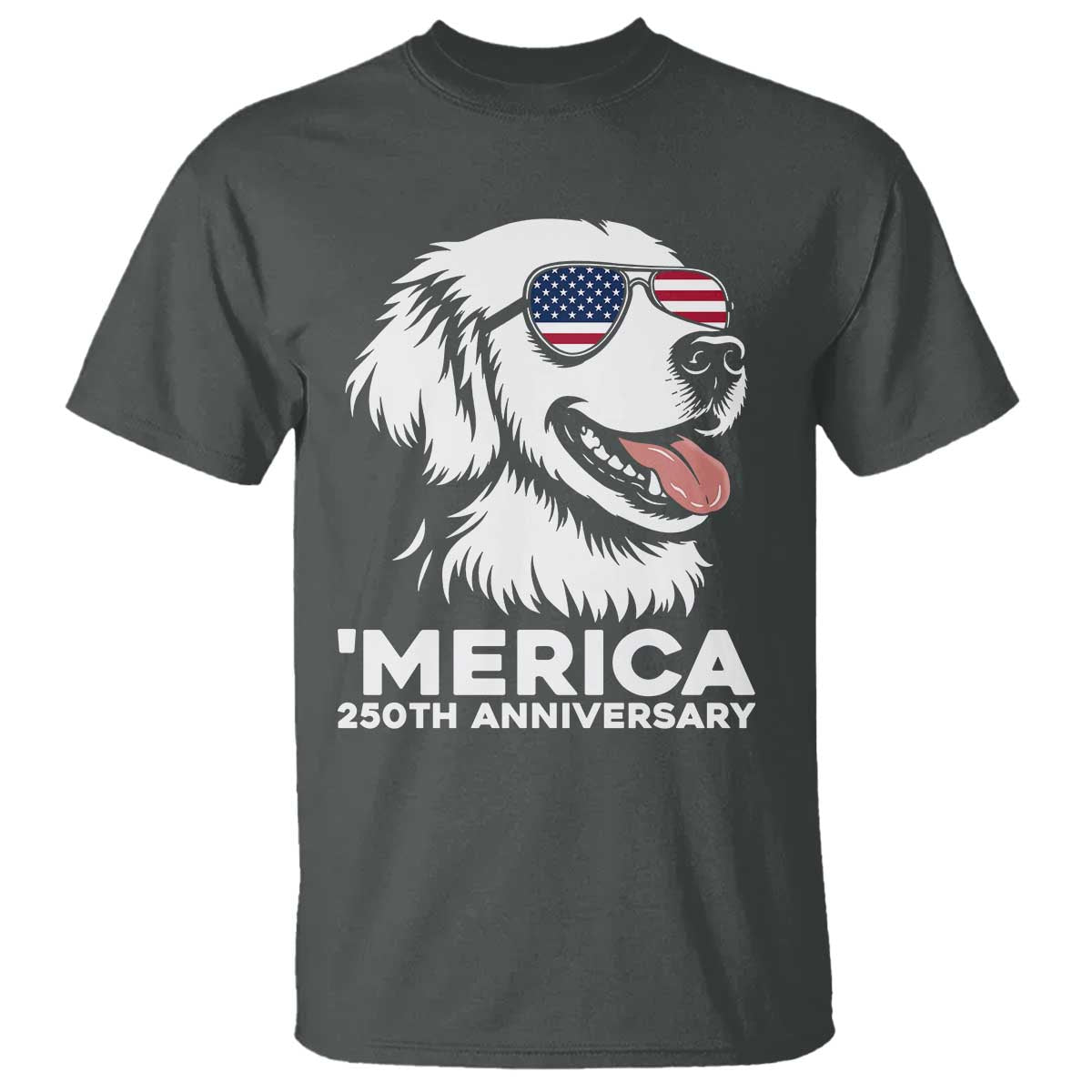 Merica Golden Retriever Lover T Shirt 250th Anniversary Gift