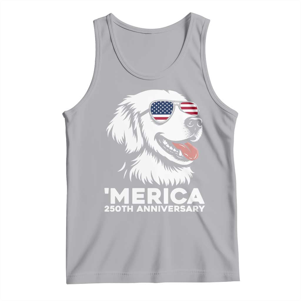 Merica Golden Retriever Lover Tank Top 250th Anniversary Gift