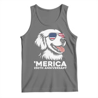Merica Golden Retriever Lover Tank Top 250th Anniversary Gift