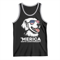 Merica Golden Retriever Lover Tank Top 250th Anniversary Gift