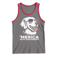 Merica Golden Retriever Lover Tank Top 250th Anniversary Gift