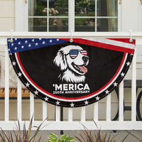 Merica Golden Retriever Lover Patriotic Fan Flag 250th Anniversary Gift