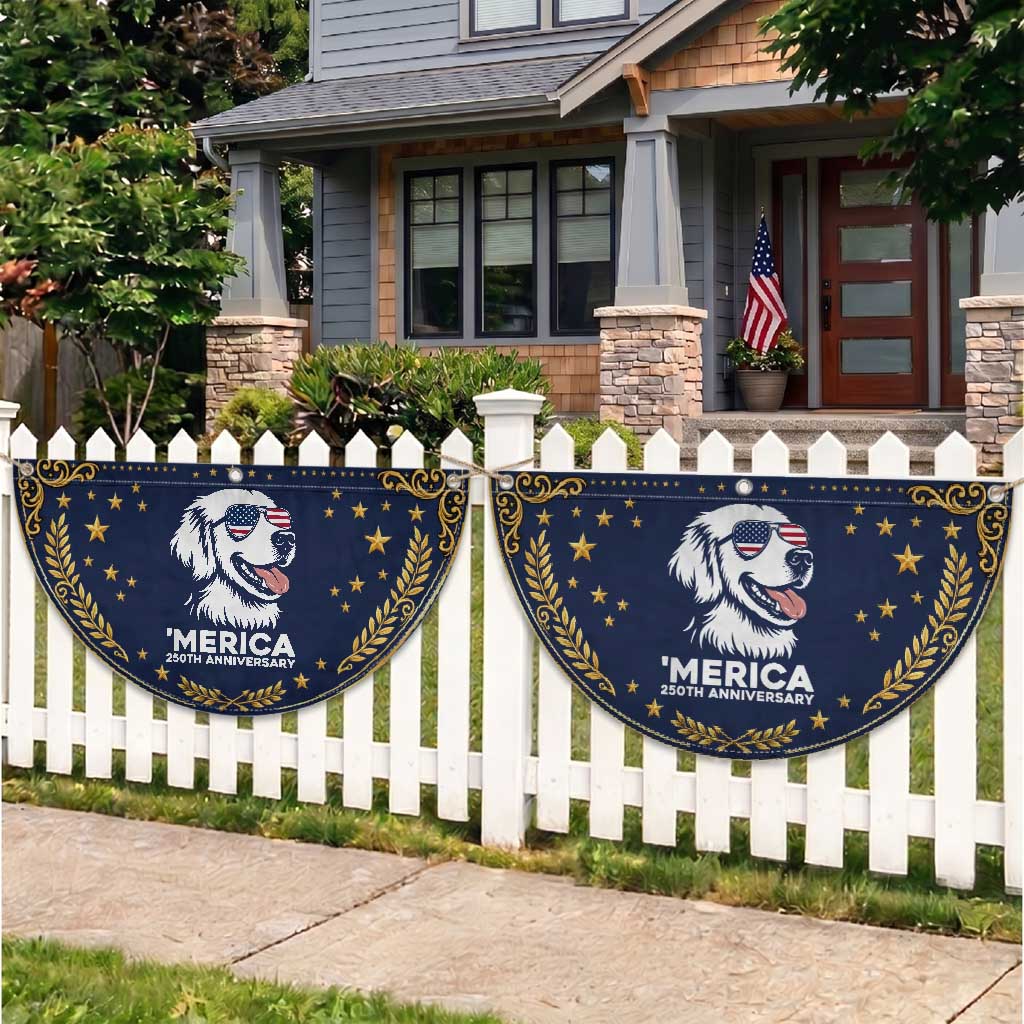 Merica Golden Retriever Lover Patriotic Fan Flag 250th Anniversary Gift