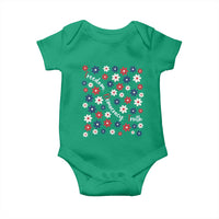 Freedom Democracy Truth Baby Onesie Patriotic Floral