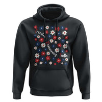 Freedom Democracy Truth Hoodie Patriotic Floral