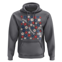 Freedom Democracy Truth Hoodie Patriotic Floral