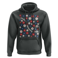 Freedom Democracy Truth Hoodie Patriotic Floral