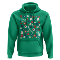 Freedom Democracy Truth Hoodie Patriotic Floral