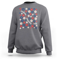 Freedom Democracy Truth Sweatshirt Patriotic Floral