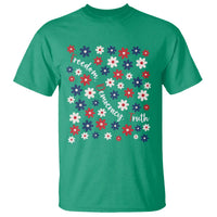 Freedom Democracy Truth T Shirt Patriotic Floral