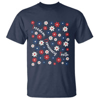 Freedom Democracy Truth T Shirt Patriotic Floral