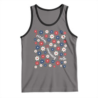 Freedom Democracy Truth Tank Top Patriotic Floral