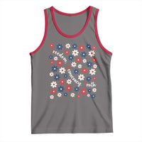Freedom Democracy Truth Tank Top Patriotic Floral