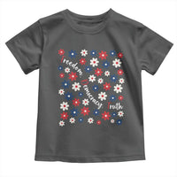Freedom Democracy Truth Toddler T Shirt Patriotic Floral