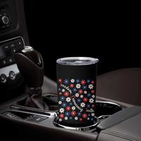 Freedom Democracy Truth Tumbler Cup Patriotic Floral