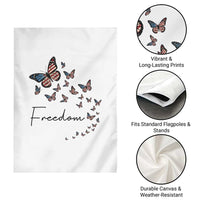 Butterfly Of Freedom American Pride Garden Flag