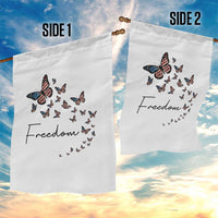Butterfly Of Freedom American Pride Garden Flag