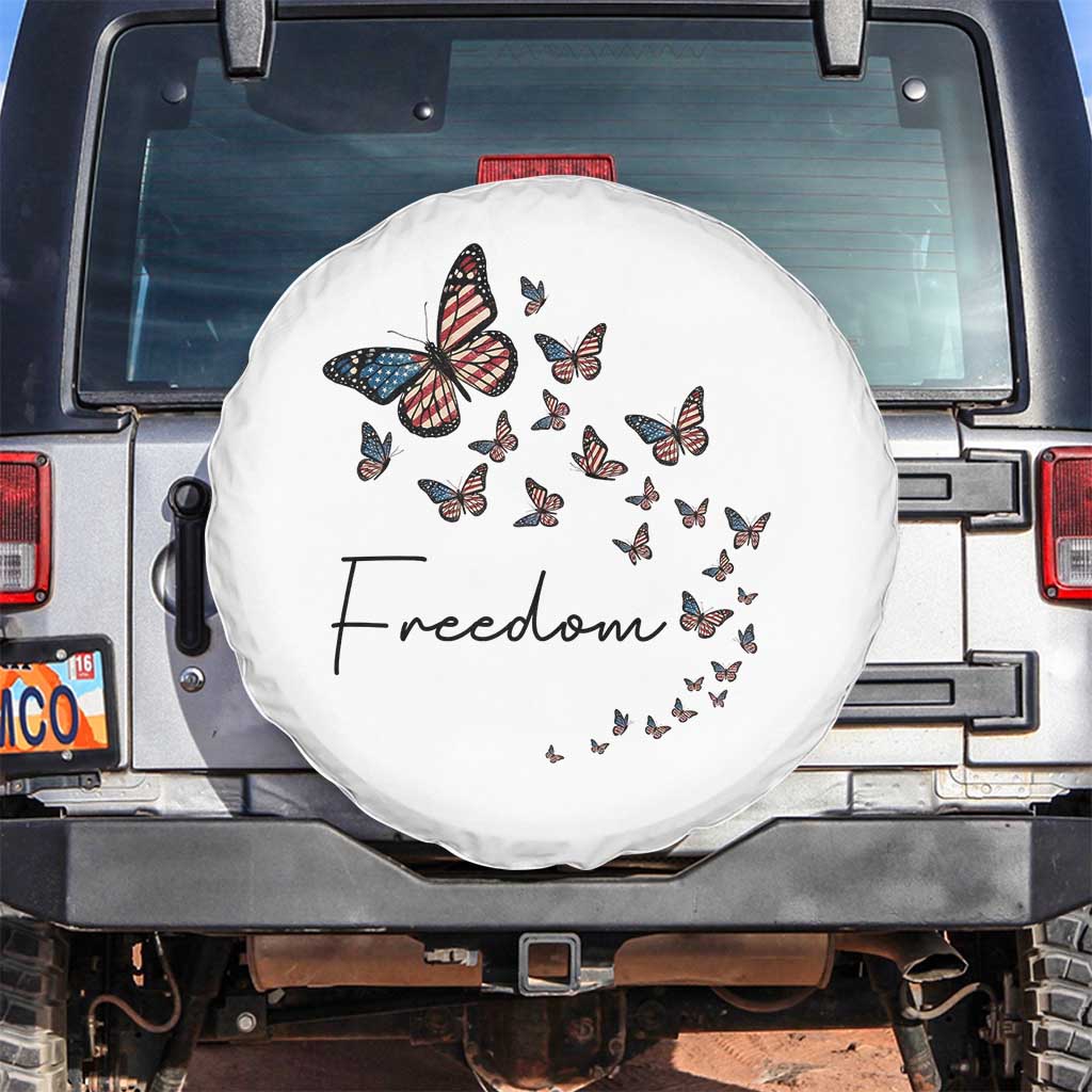 Butterfly Of Freedom American Pride Spare Tire Cover