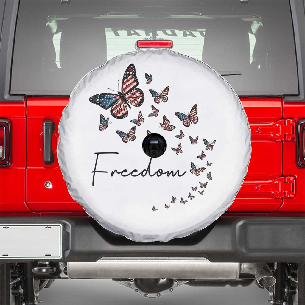 Butterfly Of Freedom American Pride Spare Tire Cover