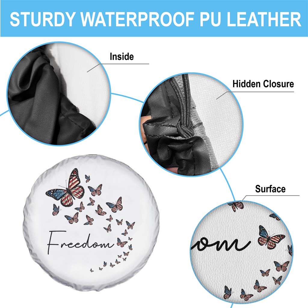 Butterfly Of Freedom American Pride Spare Tire Cover