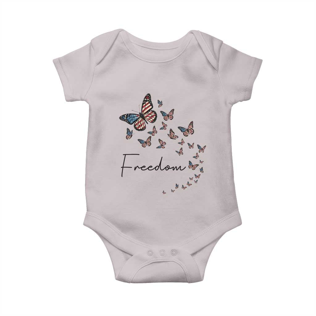Butterfly Of Freedom American Pride Baby Onesie