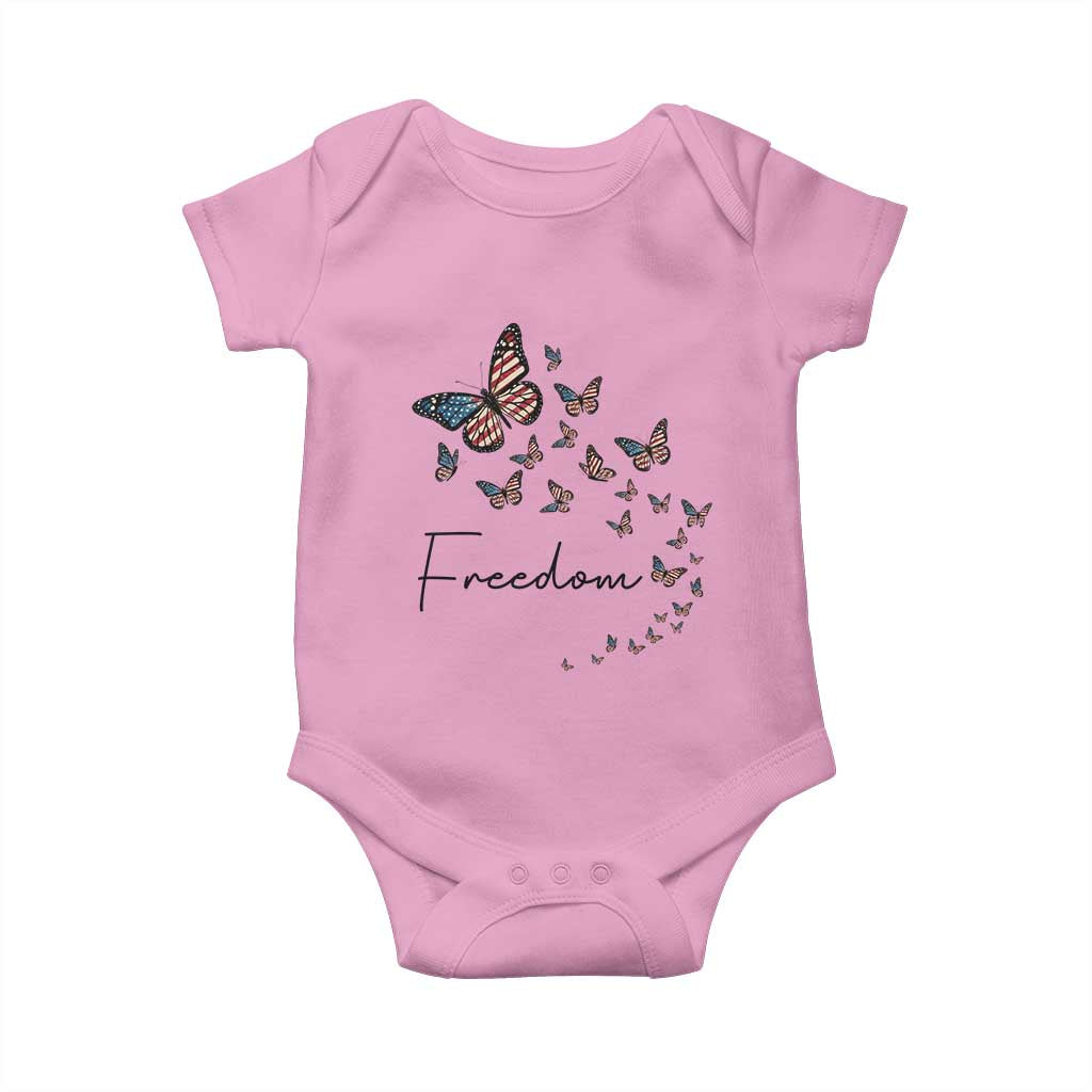 Butterfly Of Freedom American Pride Baby Onesie