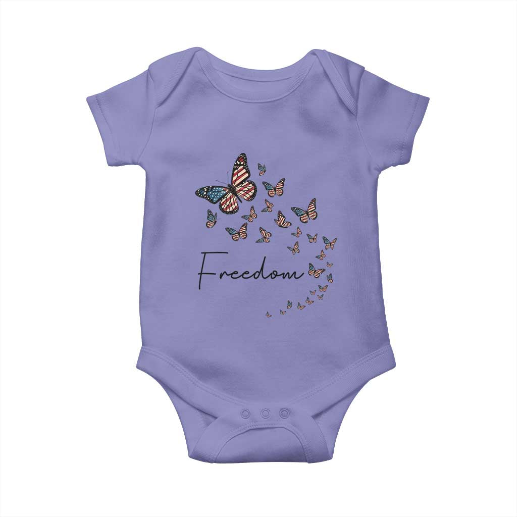 Butterfly Of Freedom American Pride Baby Onesie