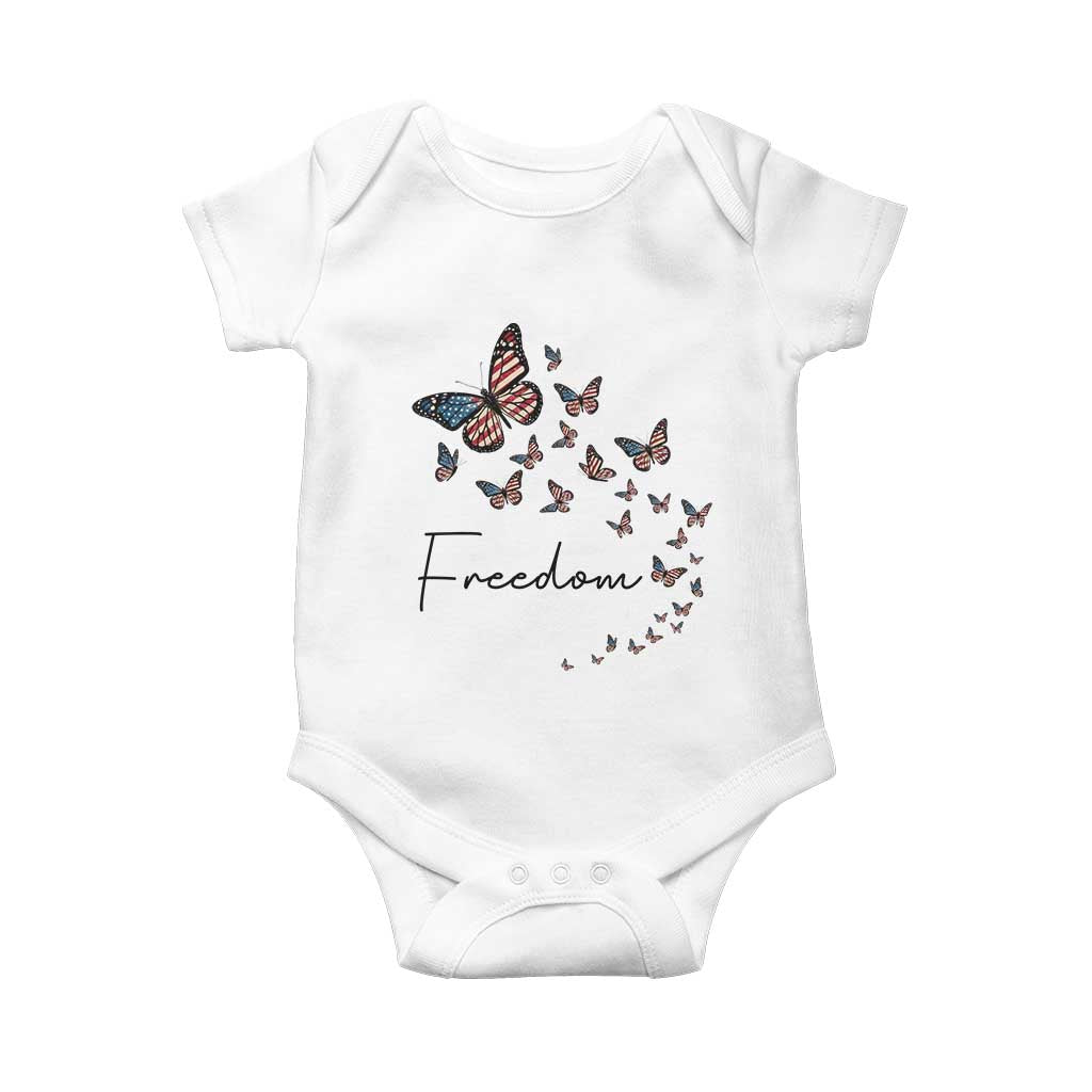 Butterfly Of Freedom American Pride Baby Onesie
