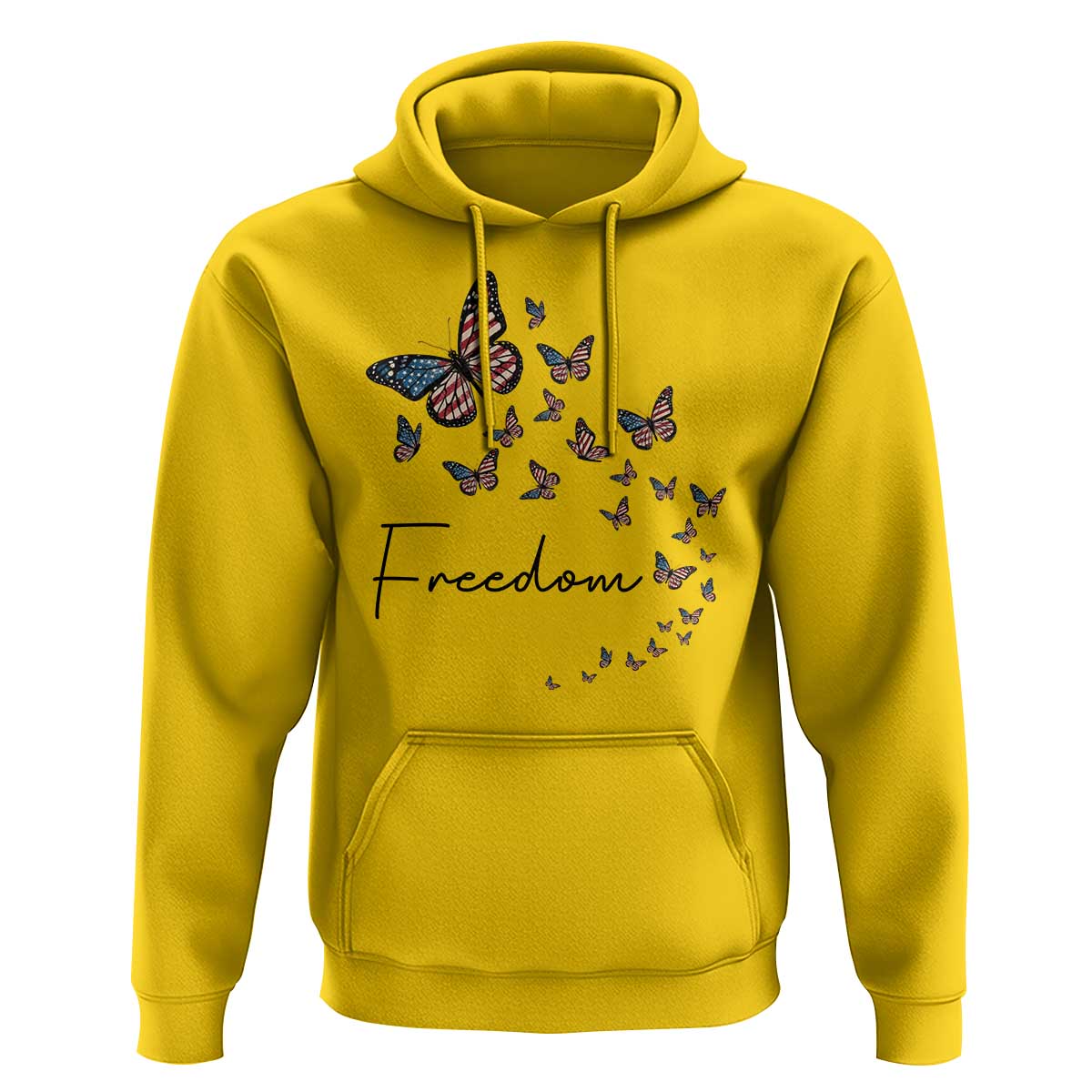 Butterfly Of Freedom American Pride Hoodie