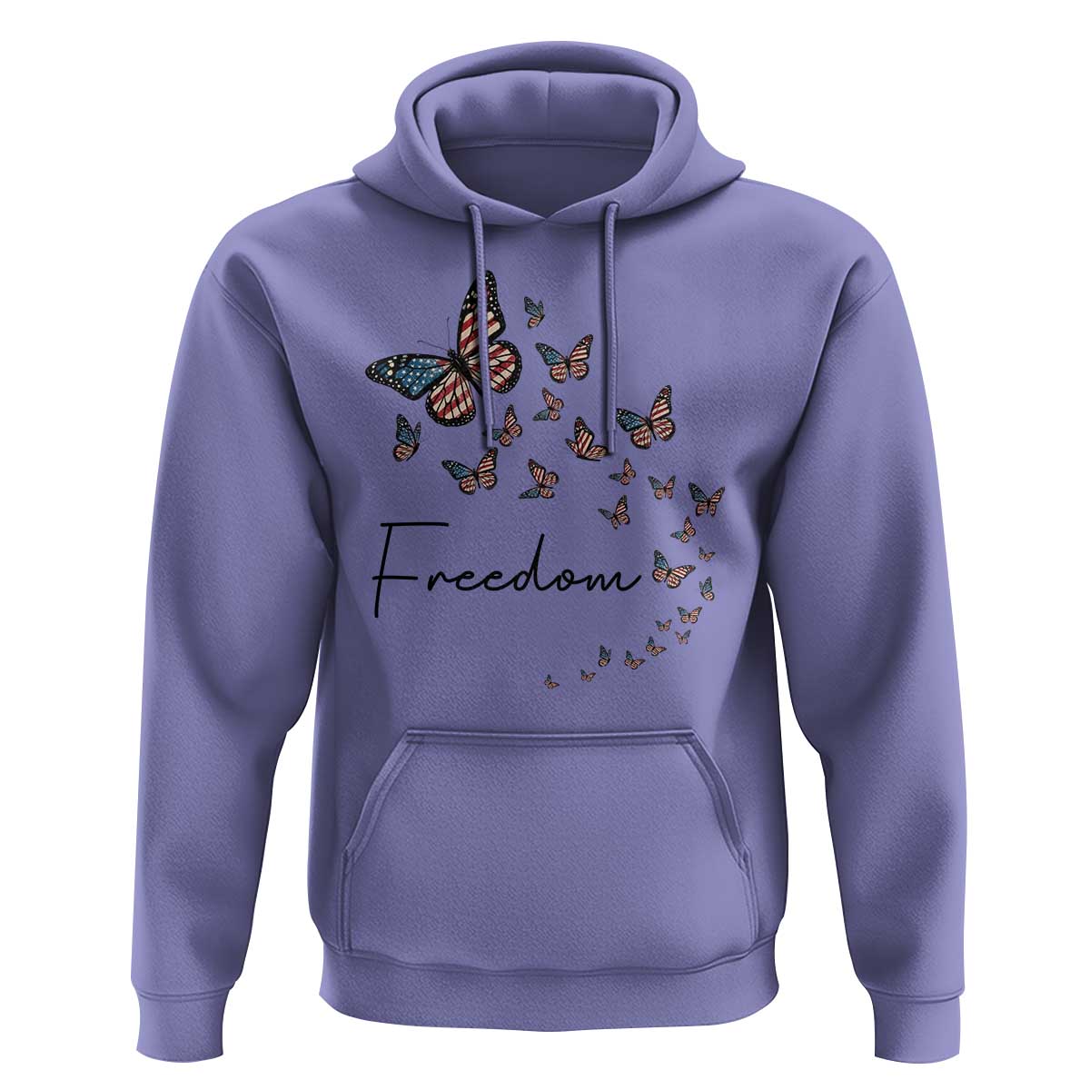 Butterfly Of Freedom American Pride Hoodie