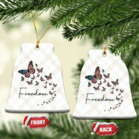 Butterfly Of Freedom American Pride Ceramic Ornament